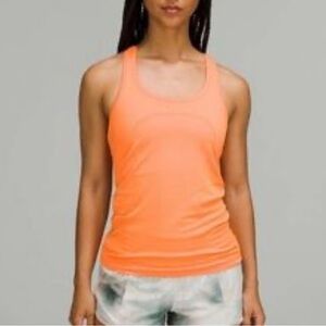 Lululemon Orange Racerback Tank Top